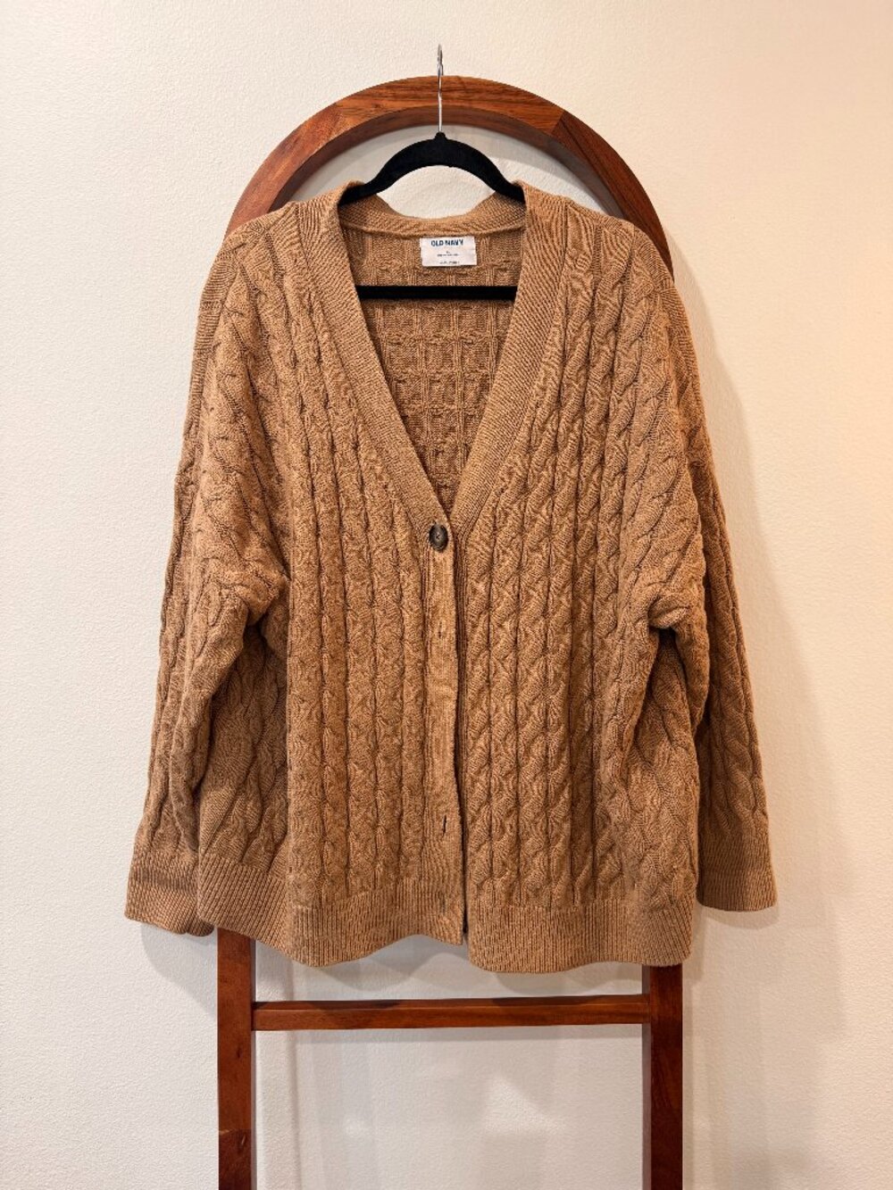 Old Navy braided cardigan - tan - size XL